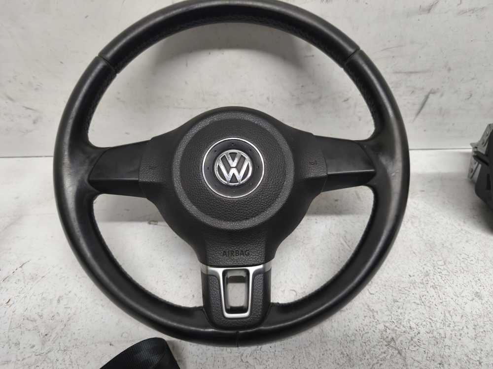 AIRBAG VW POLO 6R 5-PORTE 2009 - 2015 ( AIRBAG TABLEAU DE BORD + VOLANT + BOITIER + CEINTURES) - Vue 5